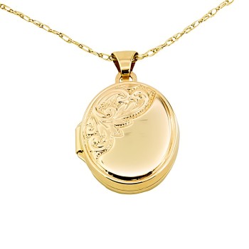 9ct gold 1.8g 20 inch Locket with chain